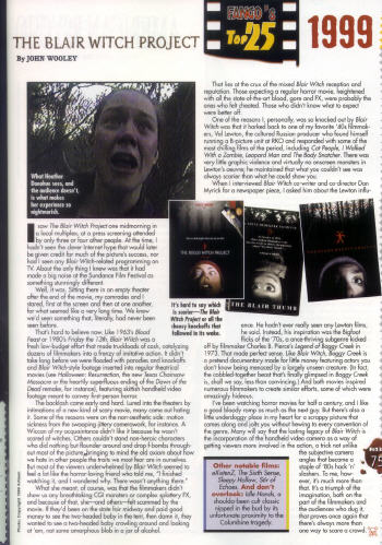 Fangoria article, click to view larger version